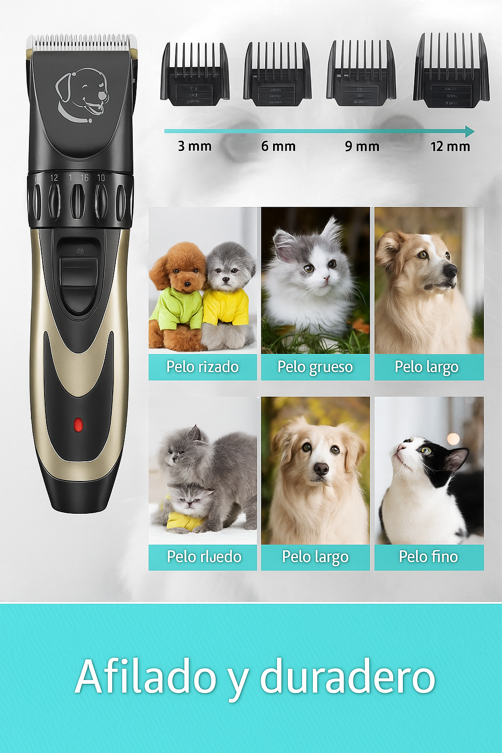Kit de Corte y Cuidado para Mascotas Premium